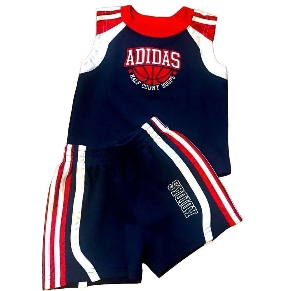 Adidas Basketball Short Set 12M Blue